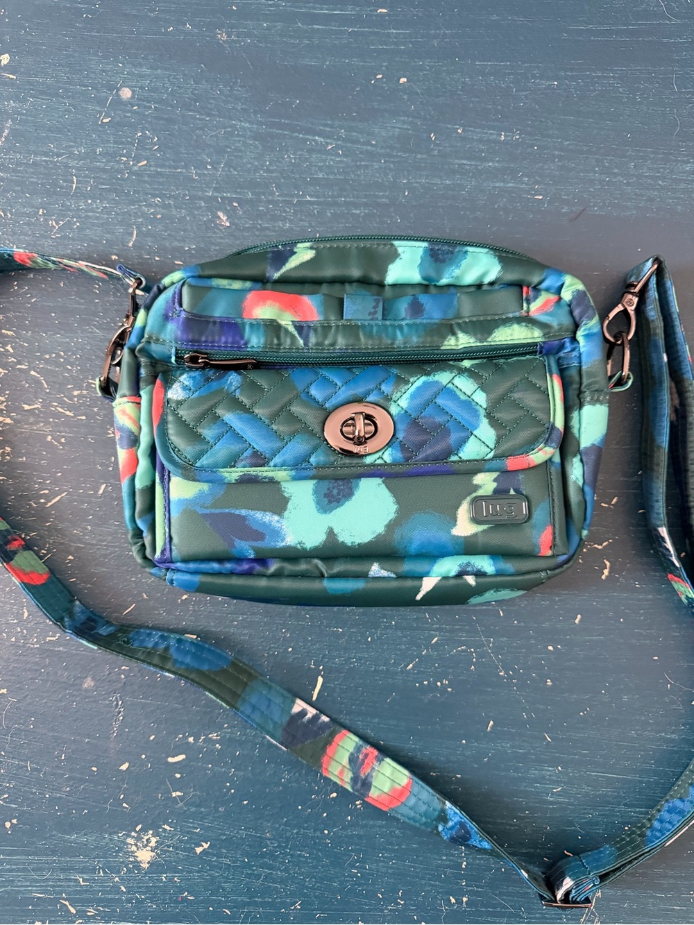 NWOT LUG Switch Convertible Crossbody Bag in Mystic Bloom Forest